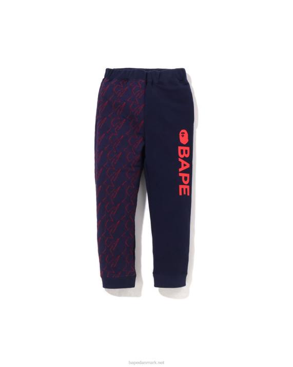 A Bathing Ape børn sta quiltende joggingbukser HH6J1543 blå