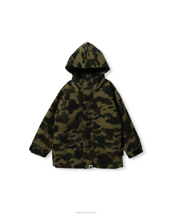 A Bathing Ape børn 1. camo 4-vejs jakke HH6J1754 militærgrøn