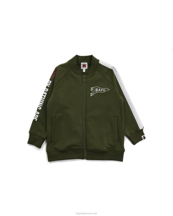 A Bathing Ape børn jersey top HH6J1789 militærgrøn