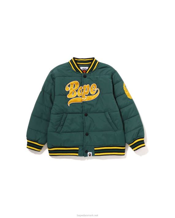 A Bathing Ape børn patch-polstret jakke HH6J1548 militærgrøn