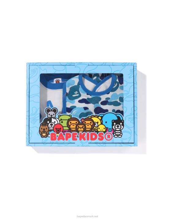 A Bathing Ape børn abc camo baby milo gavesæt HH6J1278 lyseblå