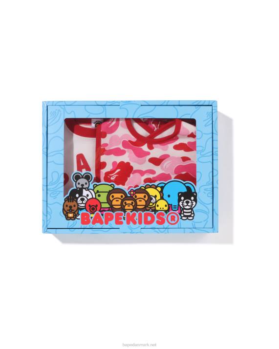 A Bathing Ape børn abc camo baby milo gavesæt HH6J1280 lyserød