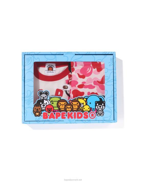 A Bathing Ape børn abc camo baby milo gavesæt HH6J1297 lyserød