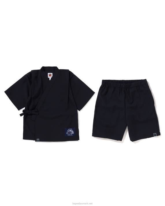 A Bathing Ape børn japan jinbei dragt HH6J1334 Marine blå