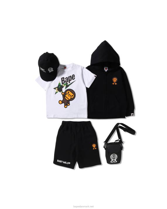 A Bathing Ape børn sommertasketræningsklub HH6J1591 sort