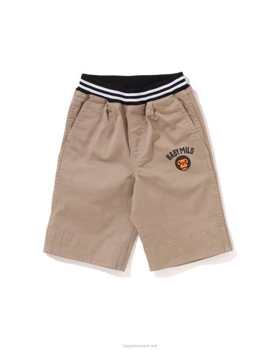 A Bathing Ape børn baby milo 1st camo manchet shorts HH6J1699 beige