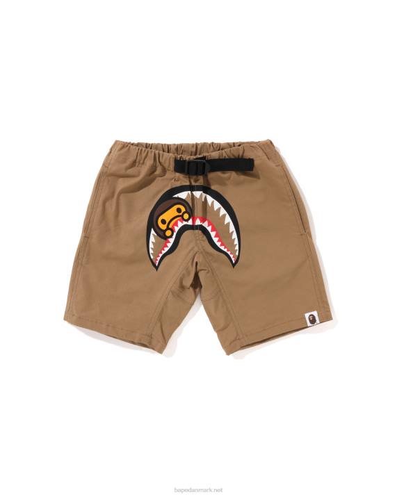 A Bathing Ape børn baby milo haj klatreshorts HH6J1302 beige