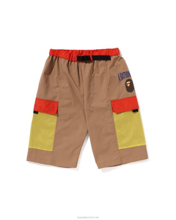 A Bathing Ape børn mesh lommeshorts HH6J1308 beige