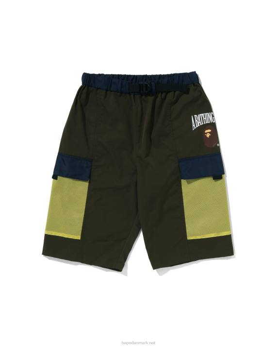 A Bathing Ape børn mesh lommeshorts HH6J1309 dyb jungle