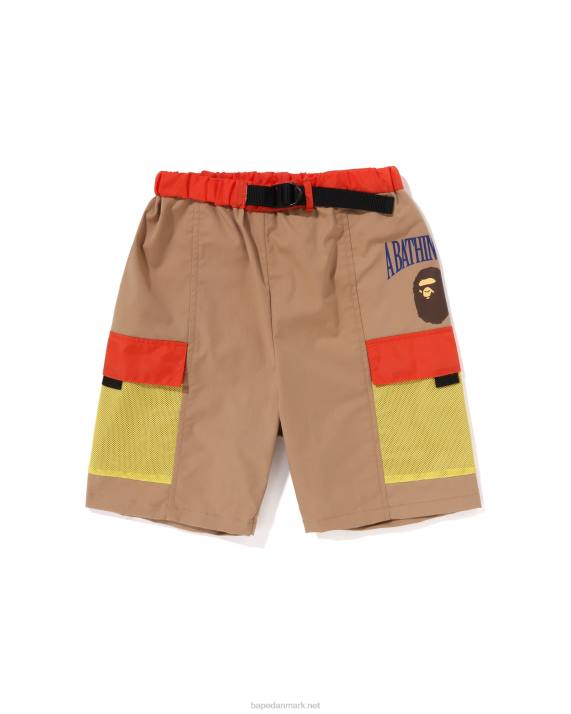 A Bathing Ape børn mesh lommeshorts HH6J1310 beige