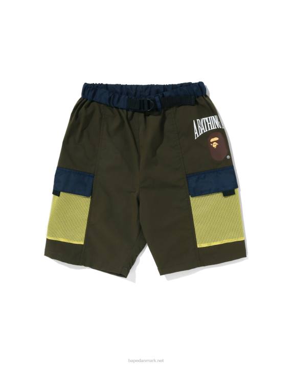A Bathing Ape børn mesh lommeshorts HH6J1311 dyb jungle