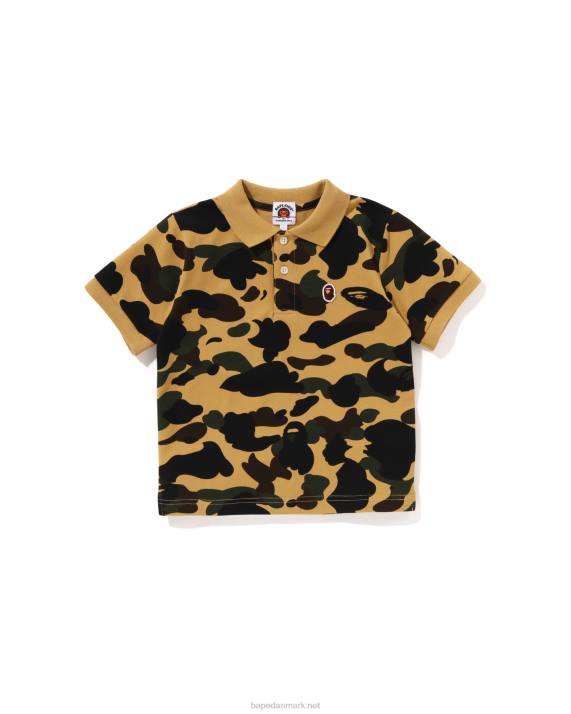 A Bathing Ape børn 1. camo one point polo HH6J1305 gul