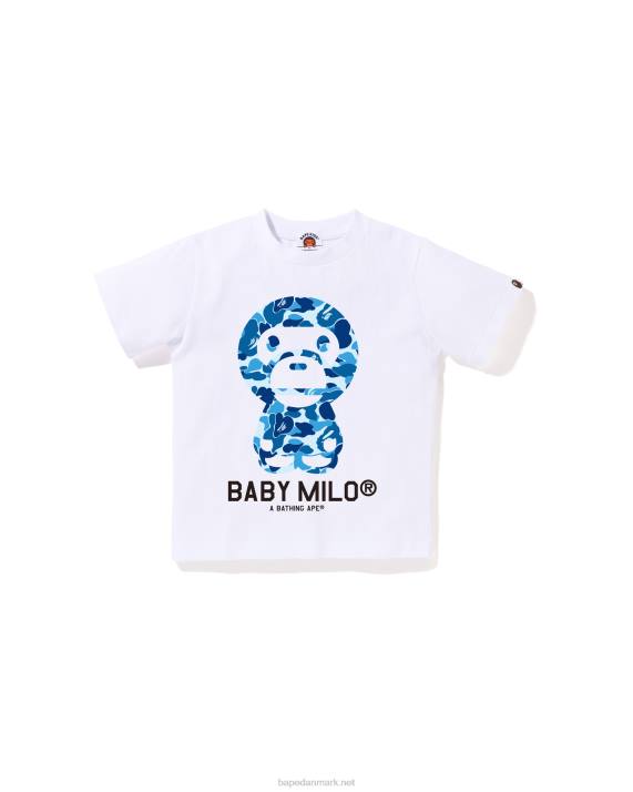 A Bathing Ape børn abc camo baby milo t-shirt HH6J1272 hvid