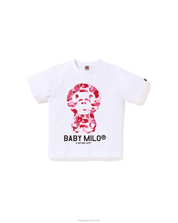 A Bathing Ape børn abc camo baby milo t-shirt HH6J1274 hvid