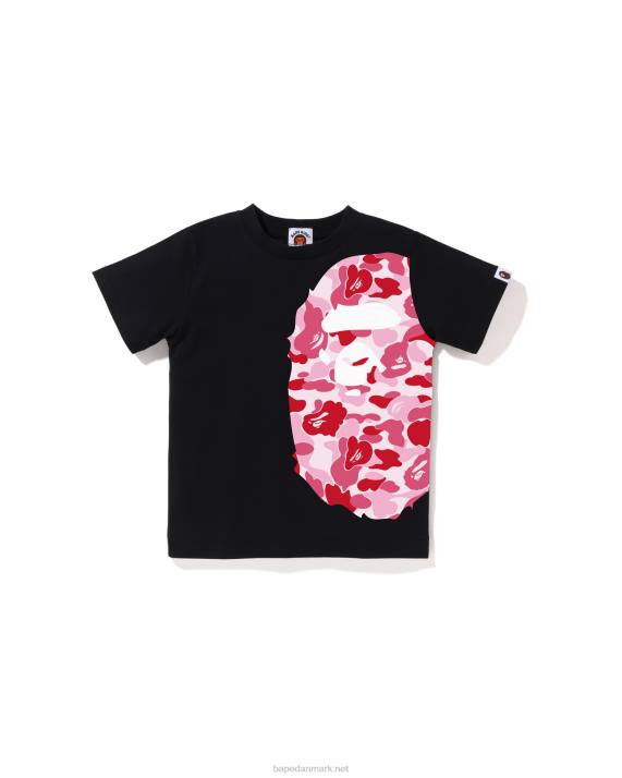 A Bathing Ape børn abc camo side big head tee HH6J1291 sort