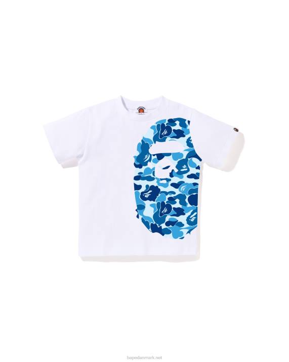 A Bathing Ape børn abc camo side big head tee HH6J1292 hvid