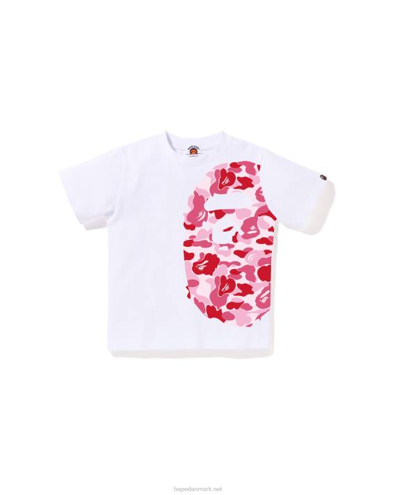 A Bathing Ape børn abc camo side big head tee HH6J1294 hvid
