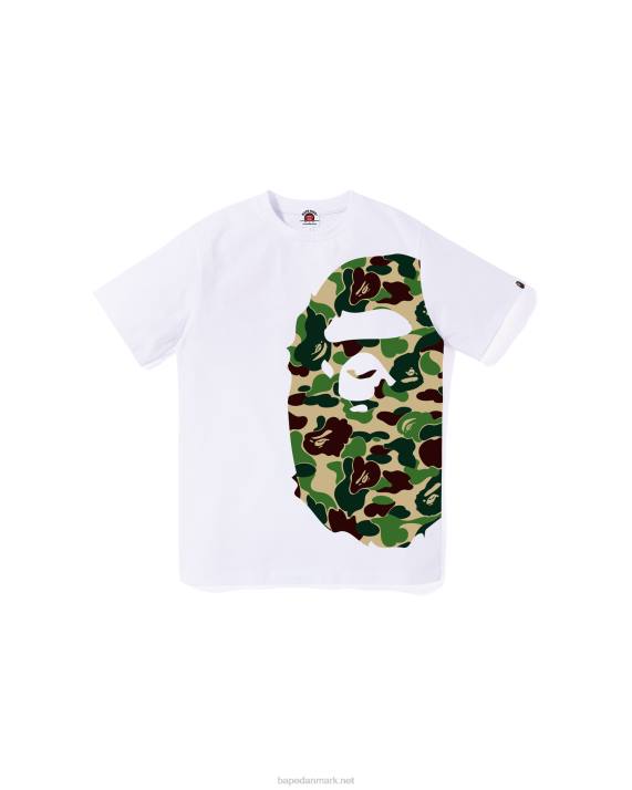 A Bathing Ape børn abc camo side big head tee jr HH6J1285 hvid