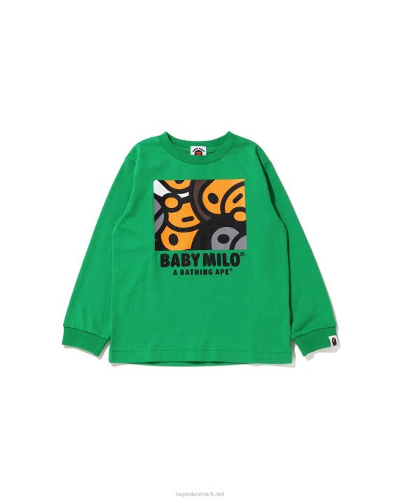 A Bathing Ape børn all baby milo mix t-shirt HH6J1515 mynte