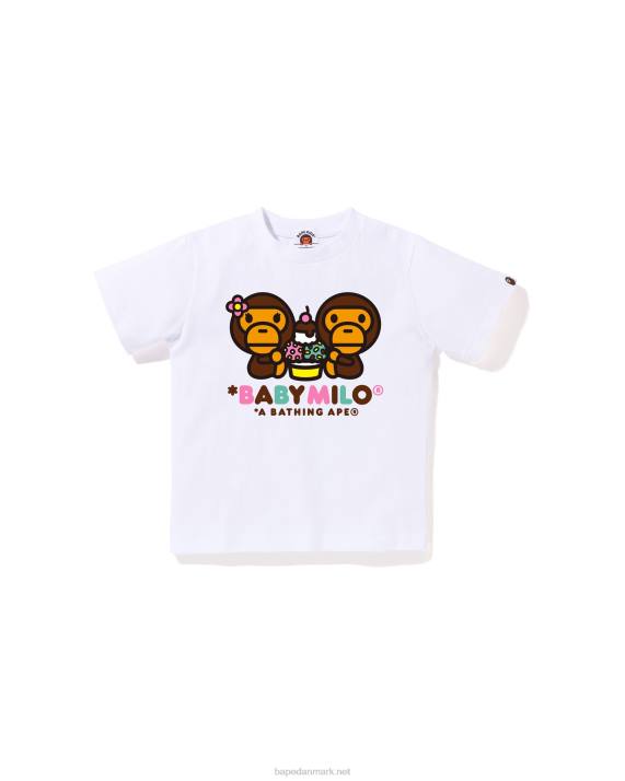 A Bathing Ape børn baby milo blandet frugt milo & lisa t-shirt HH6J1383 hvid