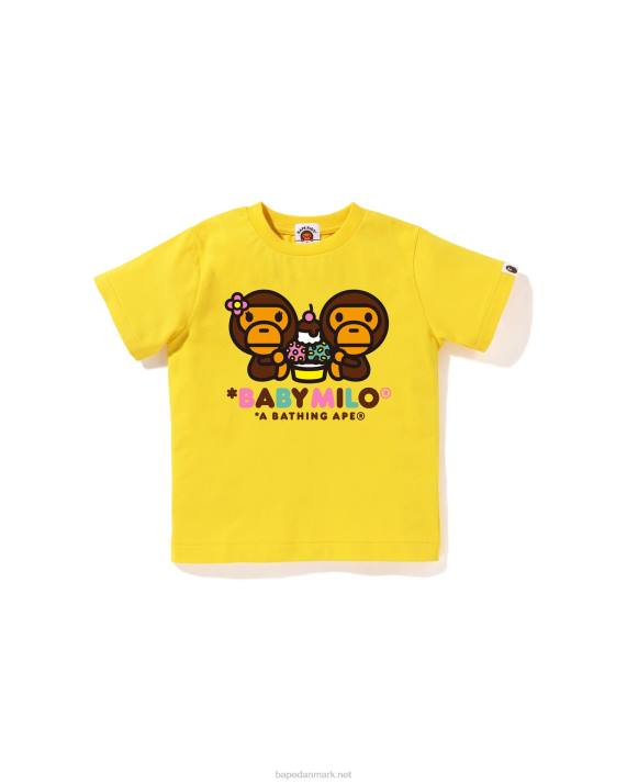 A Bathing Ape børn baby milo blandet frugt milo & lisa t-shirt HH6J1384 gul