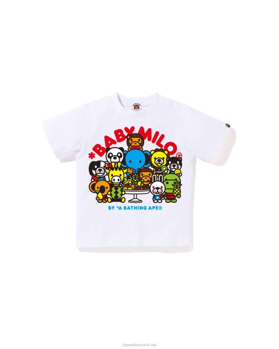 A Bathing Ape børn baby milo blandet frugt t-shirt #2 HH6J1458 hvid