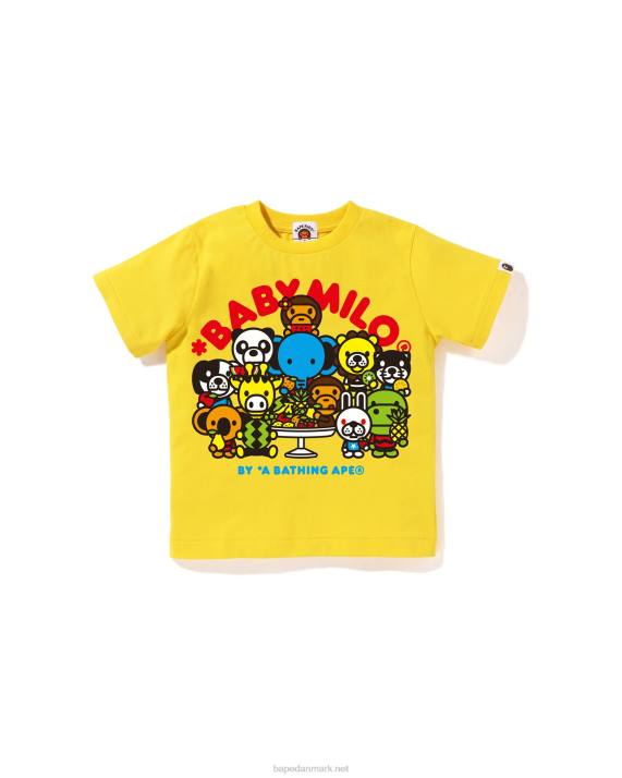 A Bathing Ape børn baby milo blandet frugt t-shirt #2 HH6J1459 gul