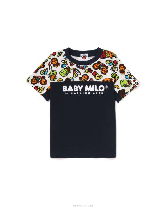 A Bathing Ape børn baby milo blandet frugt t-shirt HH6J1422 Marine blå