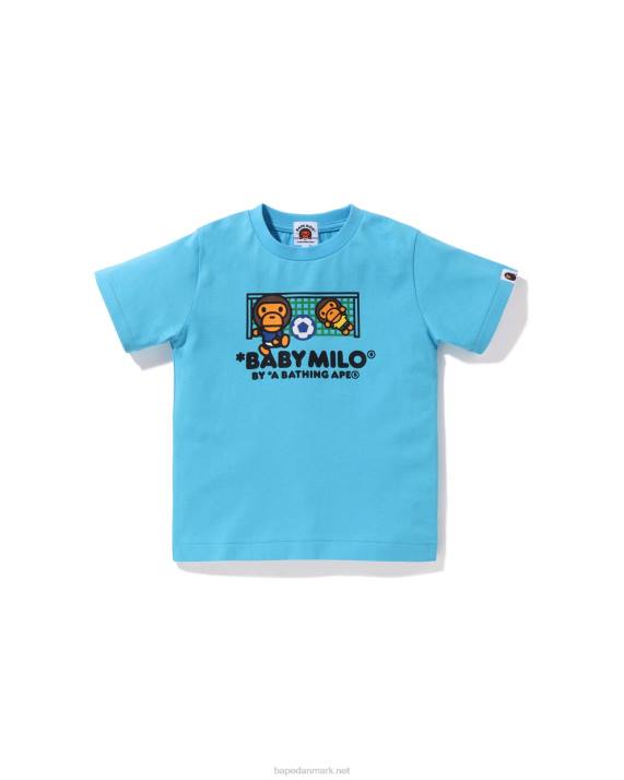 A Bathing Ape børn baby milo fodboldtrøje HH6J1557 Himmelblå
