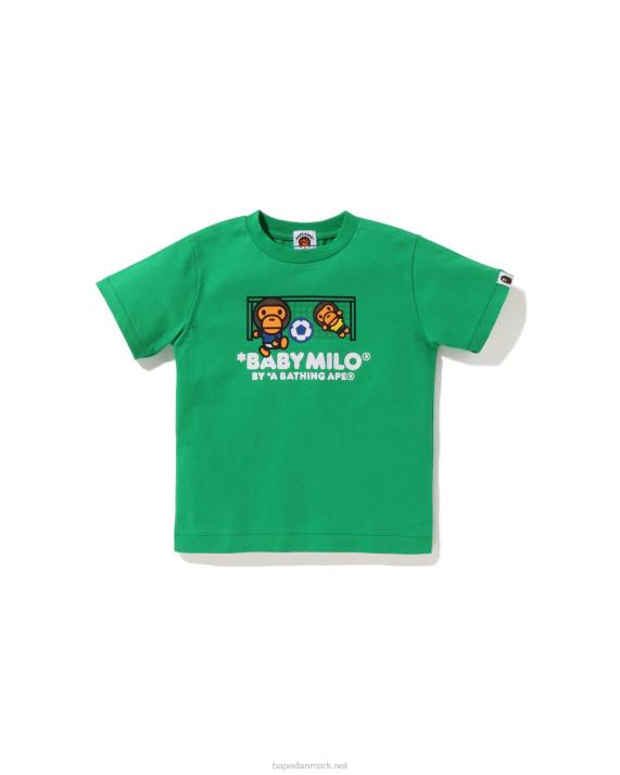 A Bathing Ape børn baby milo fodboldtrøje HH6J1558 smaragd
