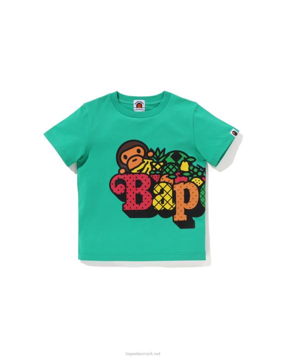 A Bathing Ape børn baby milo frugt t-shirt HH6J1338 lysegrøn