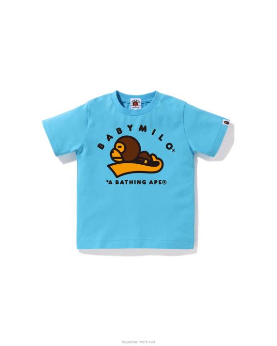 A Bathing Ape børn baby milo sove t-shirt HH6J1551 Himmelblå