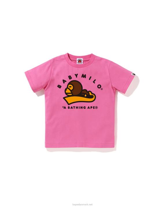 A Bathing Ape børn baby milo sove t-shirt HH6J1552 lyserød