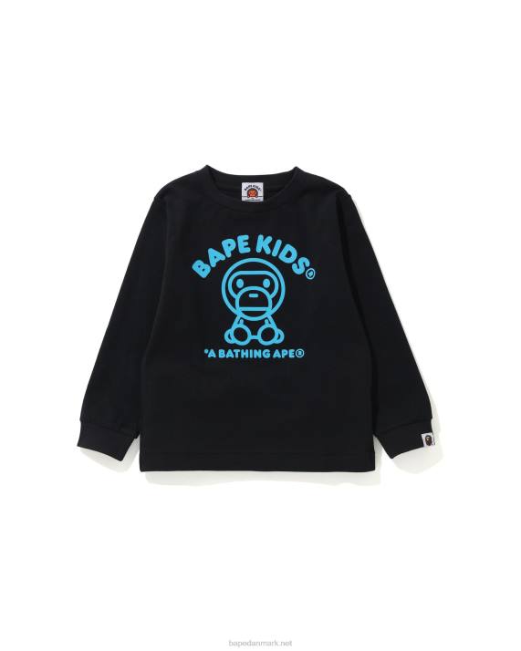 A Bathing Ape børn baby milo tæppe t-shirt HH6J1735 sort