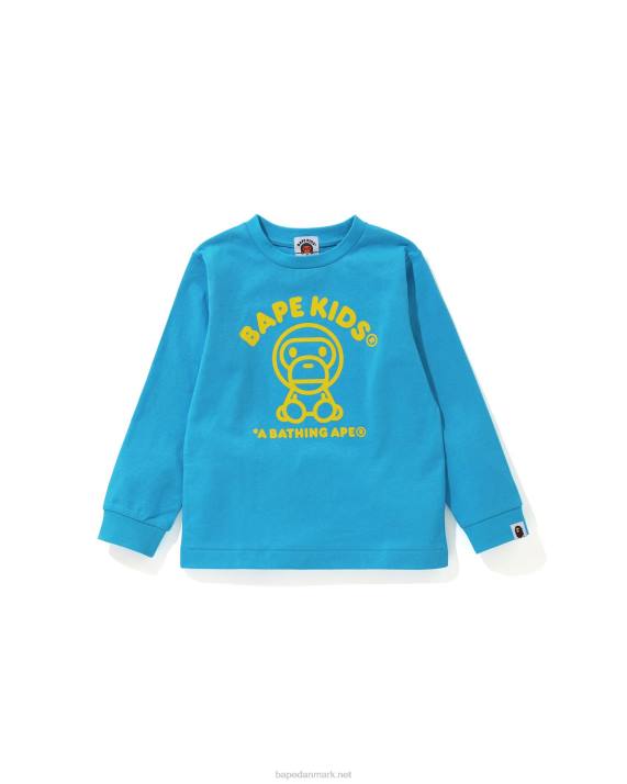 A Bathing Ape børn baby milo tæppe t-shirt HH6J1736 blå