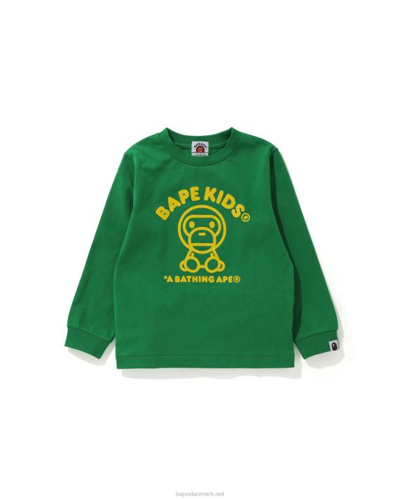 A Bathing Ape børn baby milo tæppe t-shirt HH6J1737 påfuglegrøn
