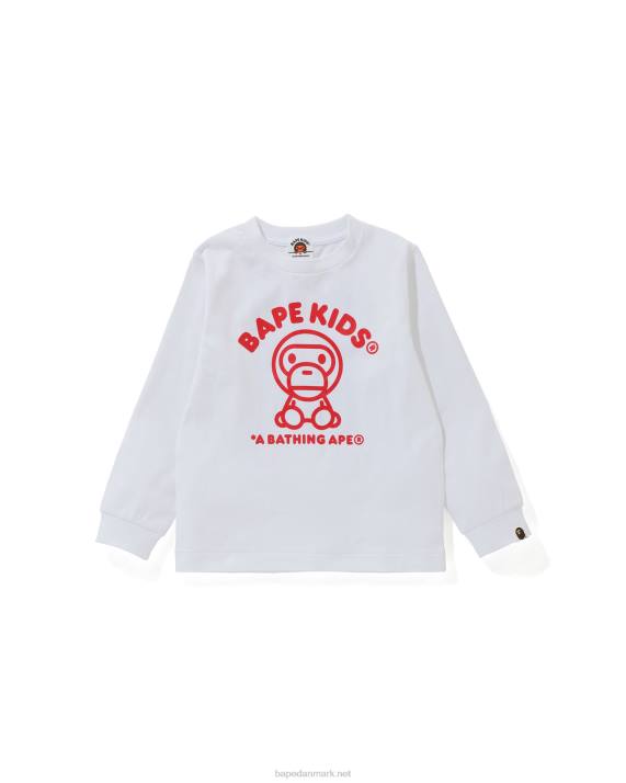 A Bathing Ape børn baby milo tæppe t-shirt HH6J1739 hvid