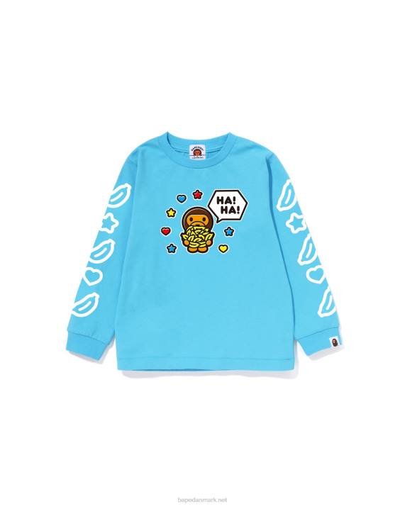 A Bathing Ape børn baby milo taleballon t-shirt #1 HH6J1477 blå