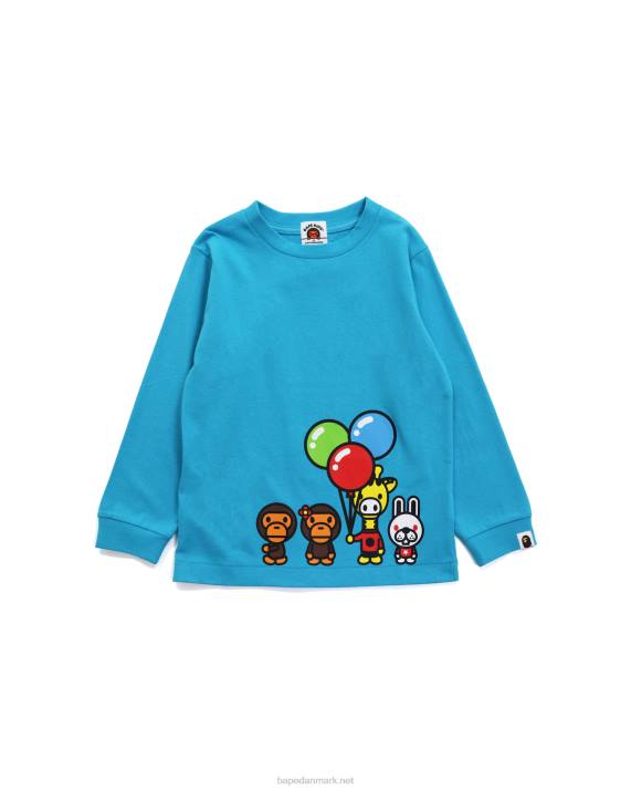 A Bathing Ape børn baby milo & venner t-shirt HH6J1773 blå