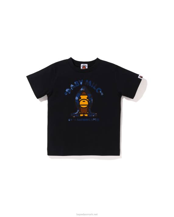 A Bathing Ape børn farve camo milo hættetrøje HH6J1429 sort