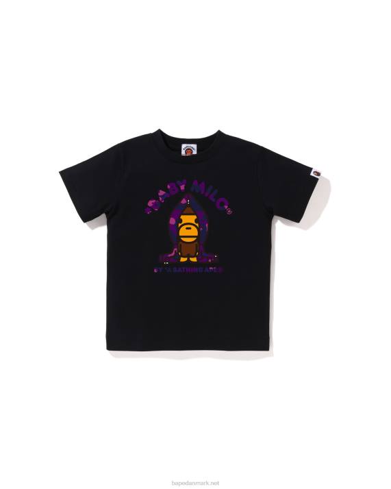 A Bathing Ape børn farve camo milo hættetrøje HH6J1431 sort