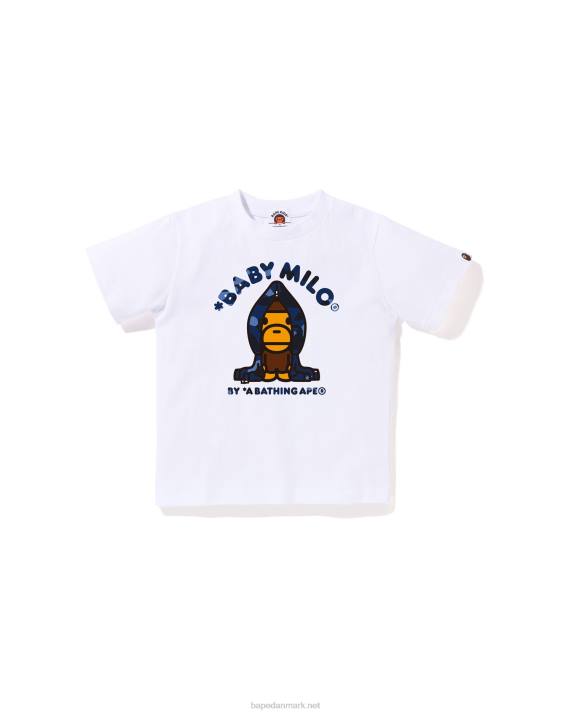 A Bathing Ape børn farve camo milo hættetrøje HH6J1432 hvid