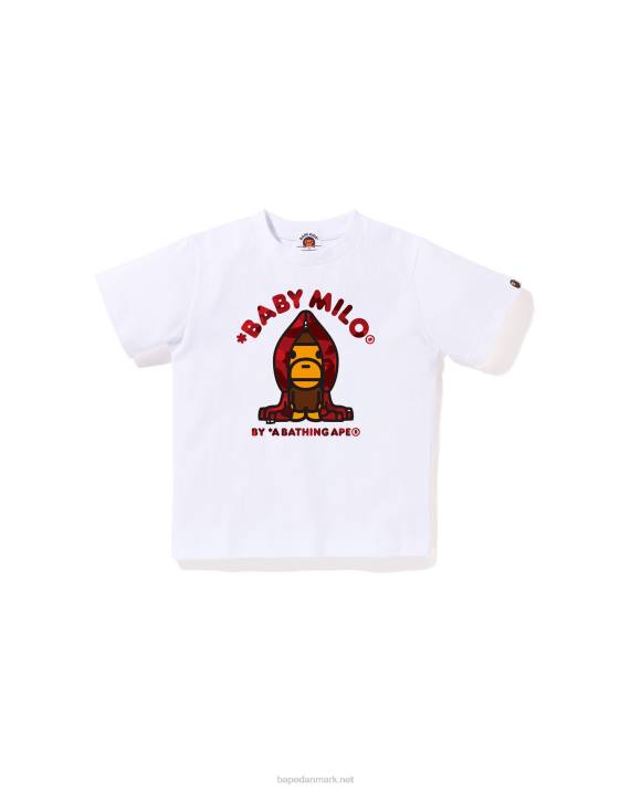 A Bathing Ape børn farve camo milo hættetrøje HH6J1433 hvid