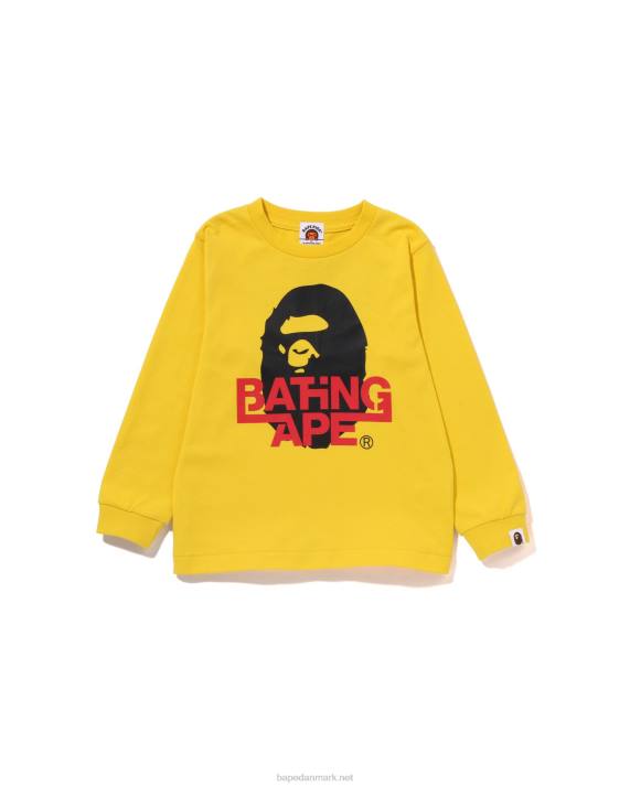 A Bathing Ape børn hoved t-shirt HH6J1512 gul