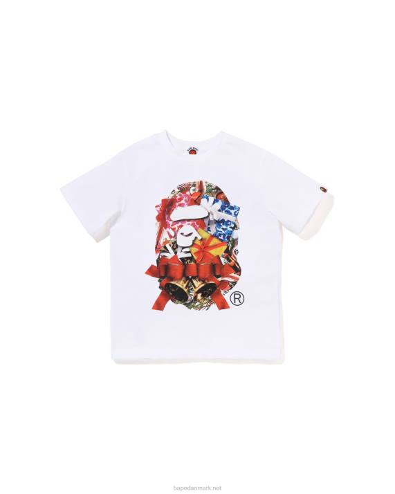 A Bathing Ape børn jule hoved t-shirt HH6J1358 hvid