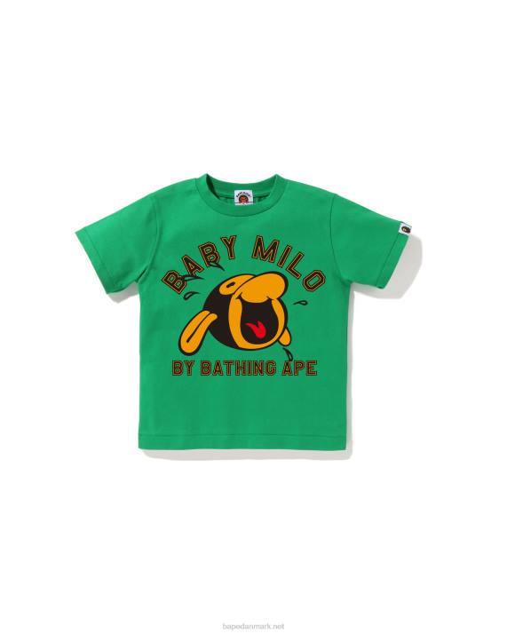 A Bathing Ape børn klassisk baby milo t-shirt HH6J1349 militærgrøn
