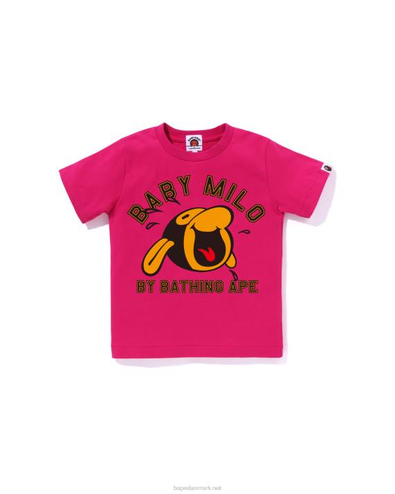 A Bathing Ape børn klassisk baby milo t-shirt HH6J1350 lyserød