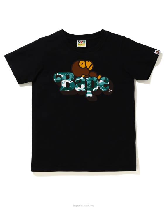 A Bathing Ape børn marmor camo milo på t-shirt HH6J1710 sort