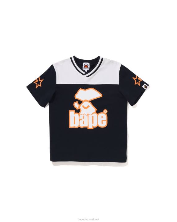 A Bathing Ape børn moonface fodboldtrøje HH6J1574 Marine blå