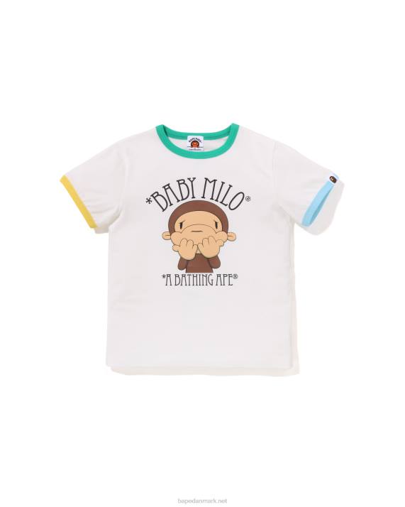 A Bathing Ape børn tegnet milo shy ringer tee HH6J1299 hvid